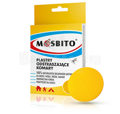 Mosbito Пластер от укусов комаров для детей и взрослых 12шт.
