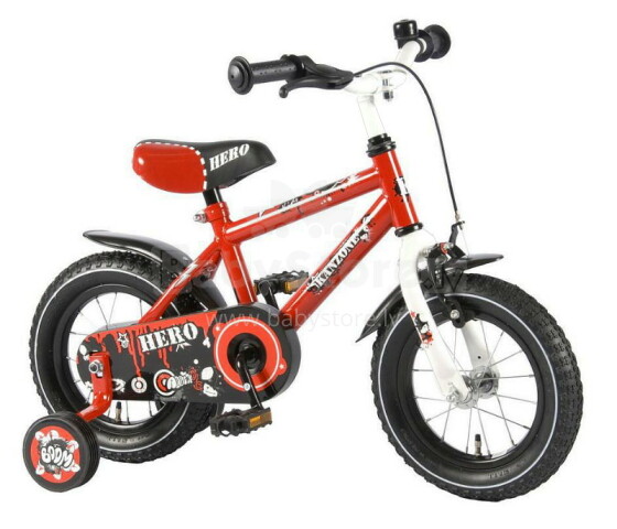 Kanzone vaikų dviračių dviračių herojų raudoni berniukai 21221 12 2012 m