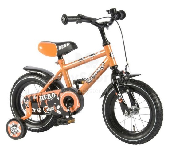 Kanzone vaikų dviračių dviračių herojų oranžiniai berniukai 21221 12 2012 m