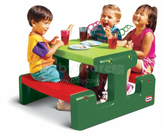 Little Tikes Picnic Table 479A00060 - EVERGREEN dārza rotaļu galdiņš