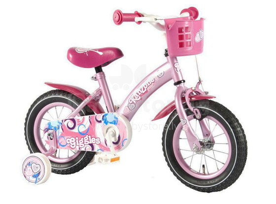 „Kanzone“ vaikiškas dviračių dviratis kikena rausvos spalvos mergaites