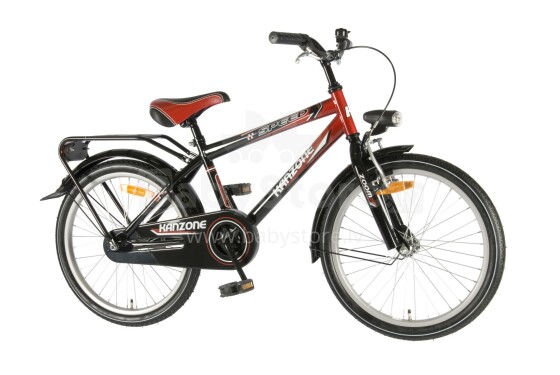 „Kanzone“ vaikų dviračių dviračių greičio raudonai juodi berniukai 22022 20 2012 m