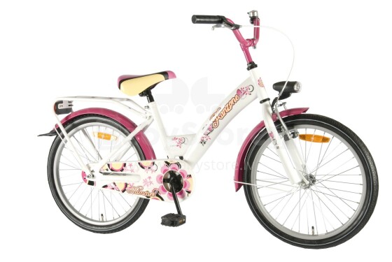 Kanzone vaikų dviračių dviračių blizgesys baltos rožinės spalvos mergaitės 22025 20 2012 m