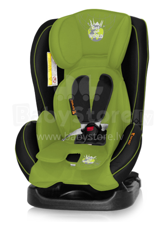 Lorelli Mondeo - Black&Green Get The World - 10070631348 Baby Car Seat from 0 to 18 kg ( up to 4.5 years)