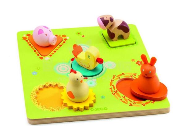 Djeco Art.DJ01030 Wooden Puzzles Bildi