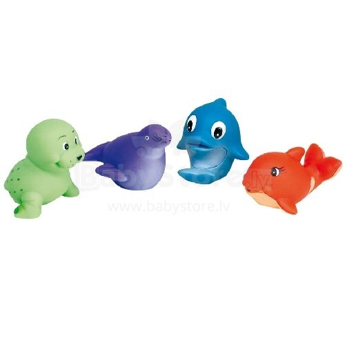 Goki VG13041 Water squirtrs, whale, seal, dolphin, walrus