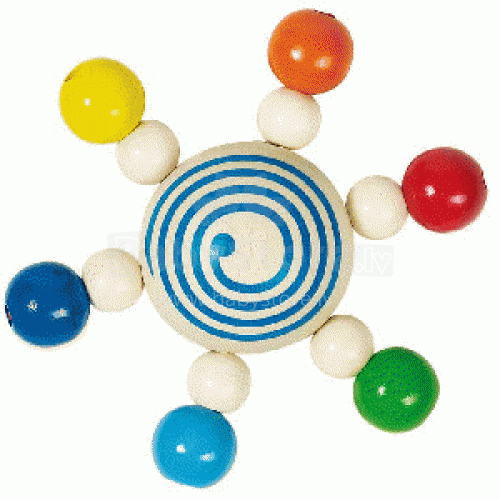 Goki VG736220 Touch ring spinning top with pearls