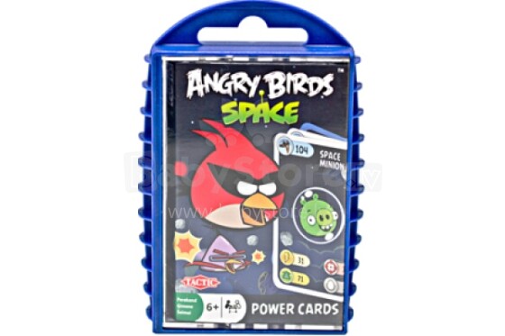 Tactic  40779T spēle ar kartēm Angry Birds Space
