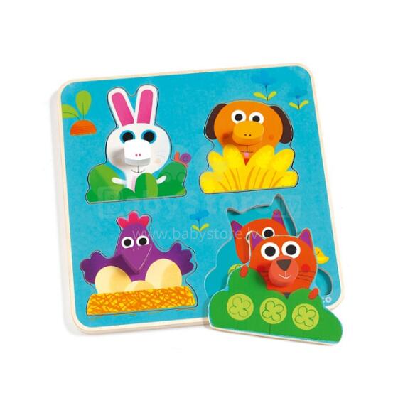 DJECO Wooden Puzzles Fermanimo DJ01032