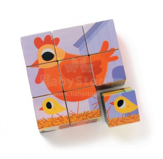 DJECO Educational wooden games PiouPiou & Cie DJ01950