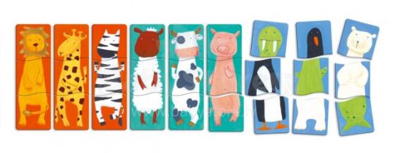 DJECO Wooden Puzzles 1.2.3. Animo DJ01551