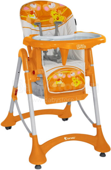 „Bertoni Elite“ maitinimo kėdė „Orange Mice“