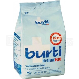 Burti Hygiene Plus Универсальный стиральный порошок для белого белья с дезинфицирующим эффектом 1,1 кг
