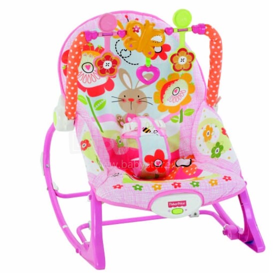 Fisher Price Infart to Todler Pink Art. Y8184 Šūpuļkrēsls