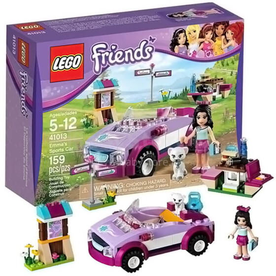 Lego Friends 41013 Спортивный автомобиль Эммы  от 5 лет до 12 лет