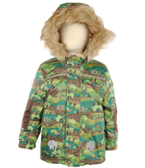 Huppa '14 - boys coat, Art. 1656BW, (92-104 cm), kiwi/coffee