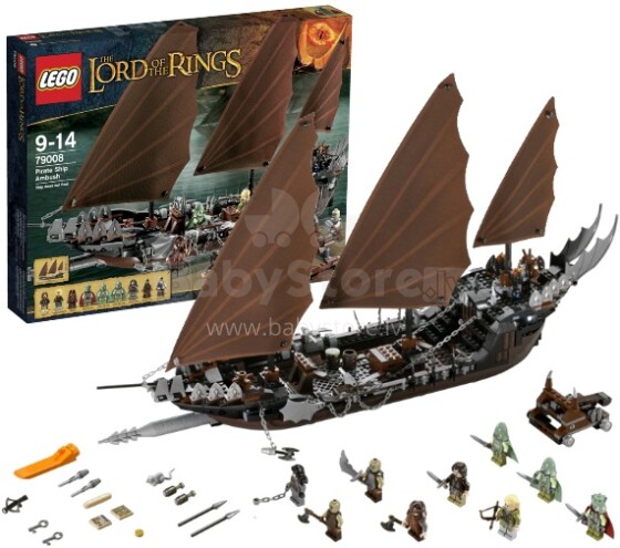 Lego 79008 Hobbit Uzbrukums pirātu kuģi