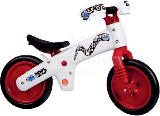 MammaCangura B-Bip 01BBIP0020R balansinis dviratis be pedalų (baltas-raudonas)