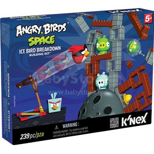 „K'NEX Angry Birds“ ledo paukščių sugadinimo žaidimas 72402