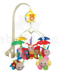 Canpol babies 2/315 mūzikalais karuselis ar īpaši mīkstām plīša krasainam rotaļlietām