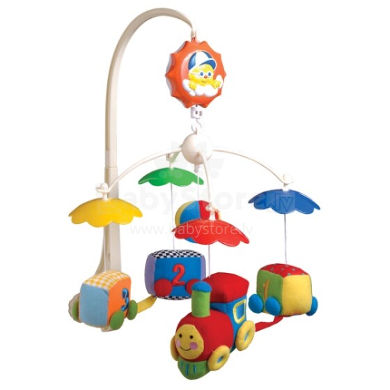 „Canpol“ kūdikių 2/314 muzikinė karuselė su ypač minkštais pliušiniais spalvotais žaislais