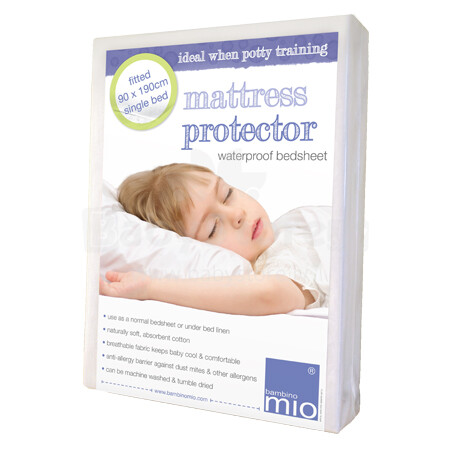 Bambino Mio Mattress protector Непромокаемая защитная простынь  для детского матраса MPFOC FIT CB - 90 x 190 cm