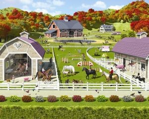 Walltastic Horse and Pony Stables Classic Wallpapers