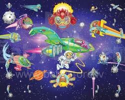 „Walltastic Alien Adventure Classic“ vaikų siena