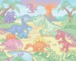 Walltastic Baby Dino World  Wallpapers