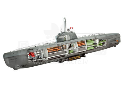 Revell 05078 Deutsches U-Boot Typ XXI mit Interieur 1/144