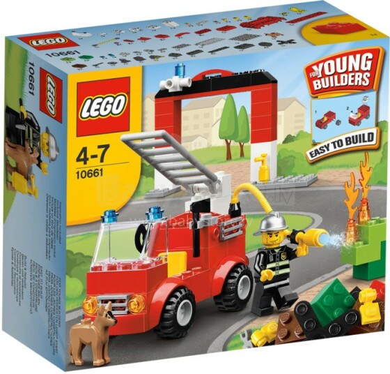 Lego Creator ugunsdzēsēju depo 10661