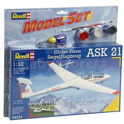 „Revell 64224“ sklandytuvų lėktuvas „Schleicher ASK 21 1/32“