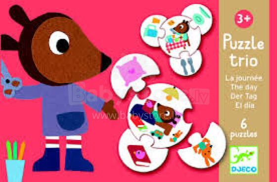 Djeco Puzzle Trio the day DJ08173