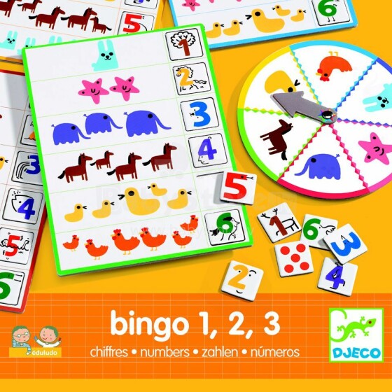 Djeco Board Game Bingo Numbers DJ08318