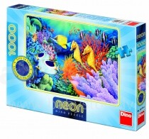 DINO TOYS -Neon  Puzzle 1000 psc.Starline Underwater World 54118D
