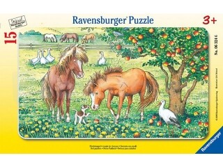 „Ravensburger Mini Puzzle“ 06324R 15vnt. Arkliai