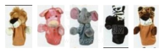 Uni Toys 09137M rankiniai lėlių žvėrys (5 tipai)