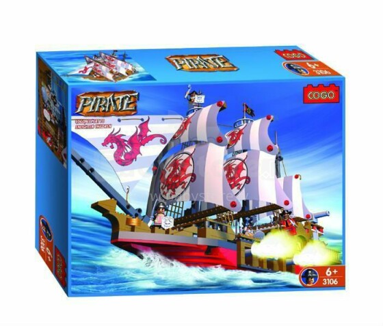 „Cogo Constructor“ - piratų laivas 293430
