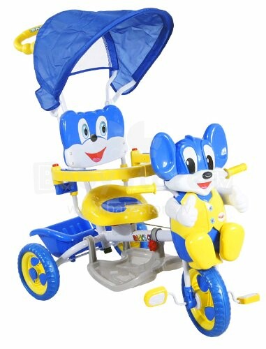 Arti JY-17 Mouse-1 Vaikų triratukas, mėlynas