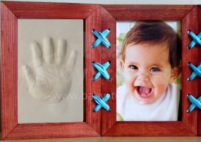 Art for baby hand and foot print  Двойная рамка для оттисков