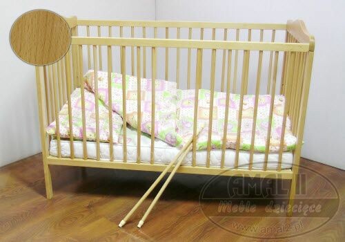 Amal II Kinda Детская кроватка (цвет бук - натуральный)
