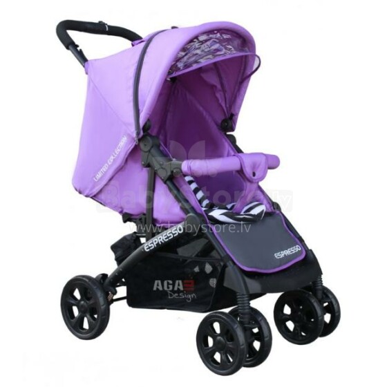 „Aga Design Espresso S201“ vaikščiojantys / sportiniai vežimėliai violetiniai