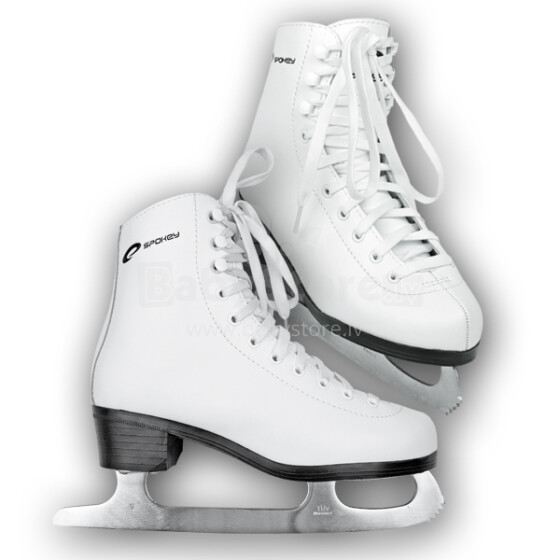 Spokey Classic Fugiure White Ice Skates Art.832335 Classic Women's White Skates for Figure Skating
