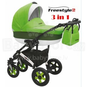 AGA Design'14 Freestyle 3 in 1 Universāli bērnu rati green
