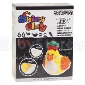 Five Stars Shiny Clay 841-12 Шариковый  пластилин с блёстками 3D Цыплёнок
