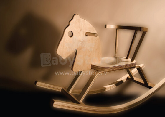 „TROJA LF“ supamas arklys „Zadigs“ (klasikinės vaikiškos medinės sūpynės - arklys)