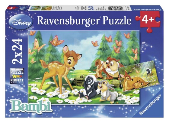 Ravensburger Puzzle 088645V Bembi Puzles 2x24gb.