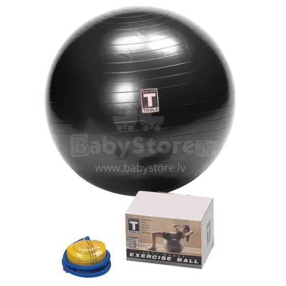 Gymnastikball Fitnessball Sitzball Art.55447805 Black Fitnesa, Jogas, Vingrošanas bumba, 65 cm