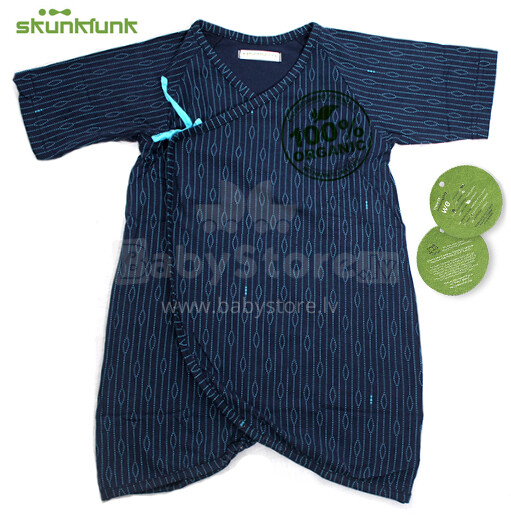 Skunkfunk Art.60149 Детский Бодик/Туника с коротким рукавом из чистого хлопка/бамбука