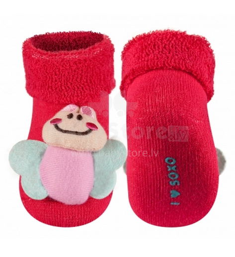 SOXO Baby 65861 Фротэ носки 3D с погремушкой